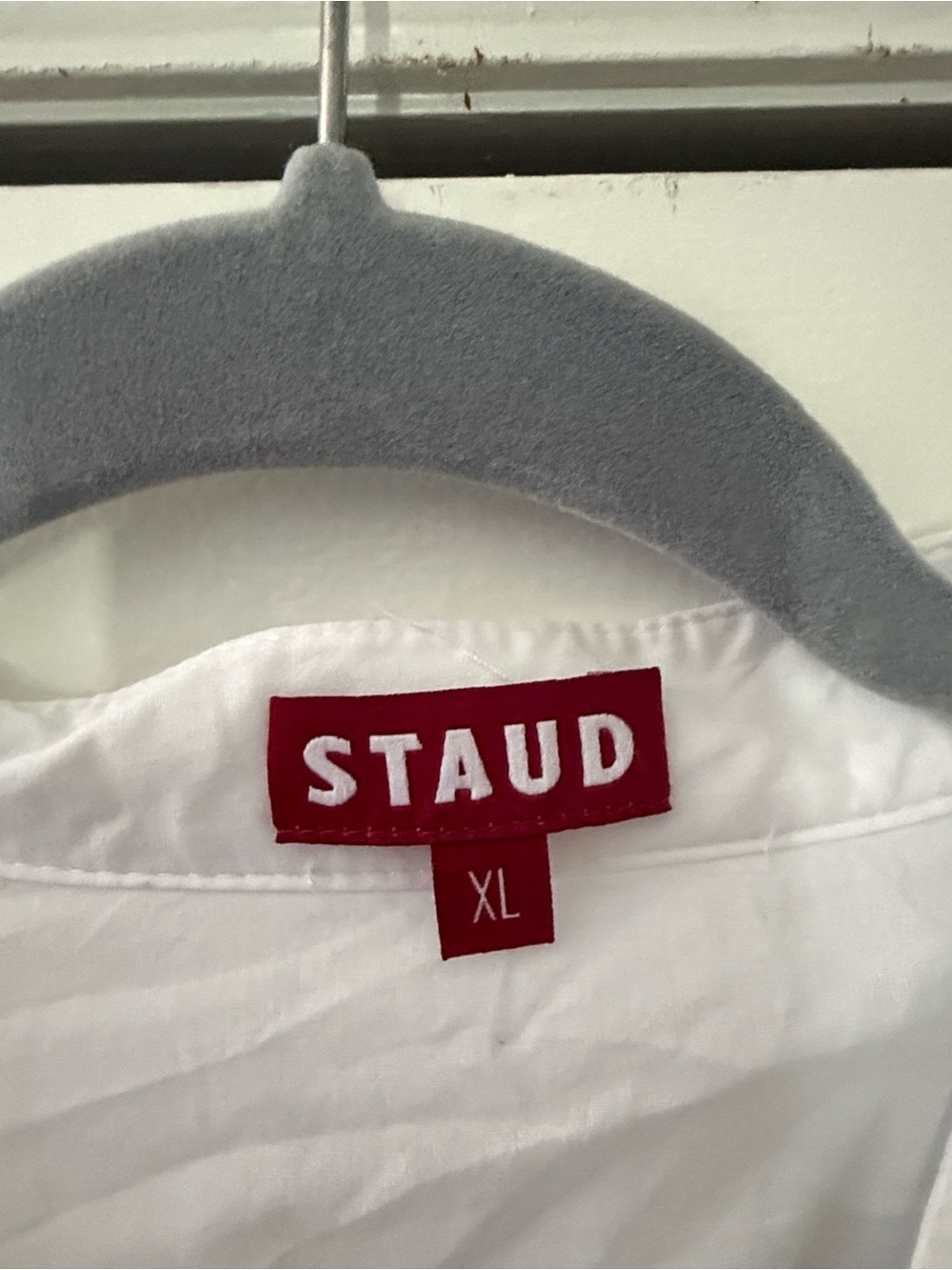 STAUD Lorenza Midi Dress White XL - Picture 8 of 9